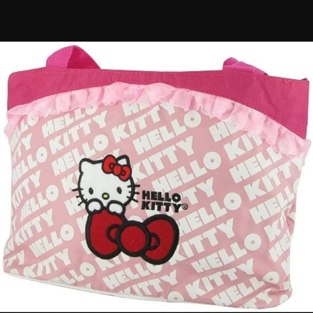 Sanrio 2009 Hello Kittu zipper bike bag/canvas purse